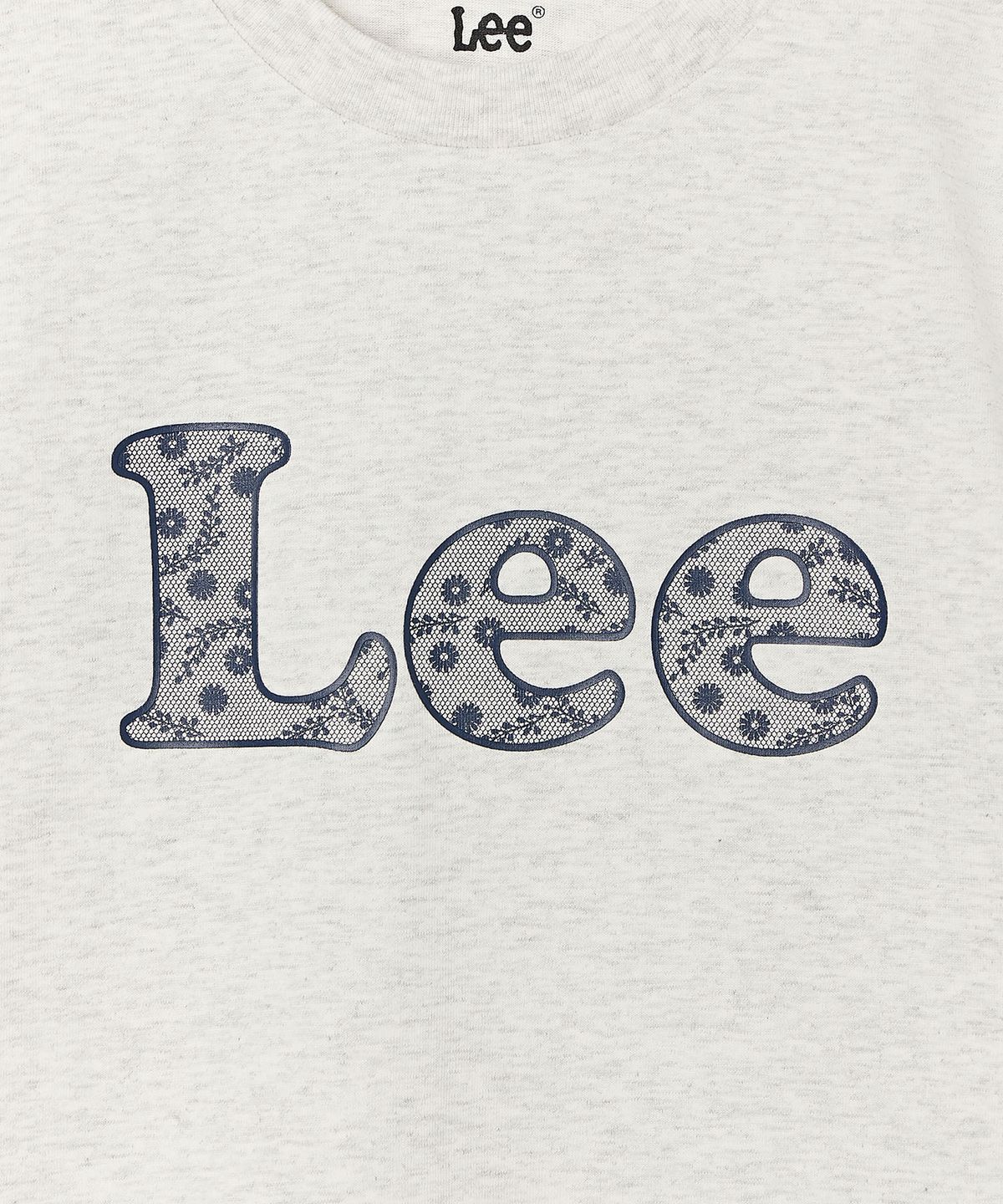 리 키즈(LEE KIDS) 레이스 프린트 티셔츠 화이트멜란지 LK2602ST77WM