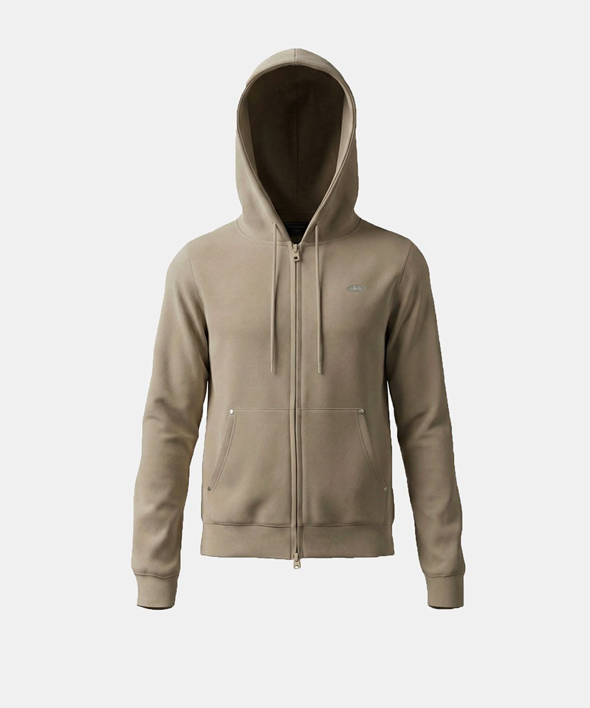 배드블러드(BADBLOOD) BS Soft Terry Zip-Up Hoodie - Tobacco