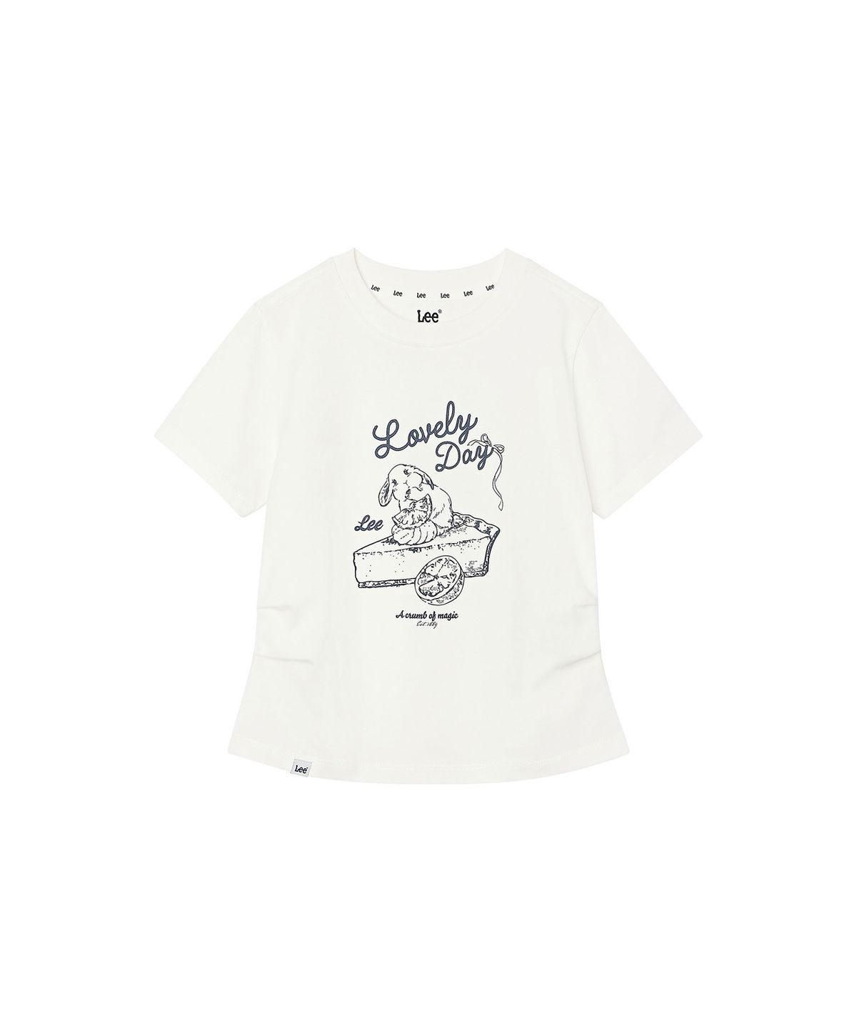 리 키즈(LEE KIDS) 디저트 그래픽 셔링 티셔츠 화이트 LK2602ST75WH