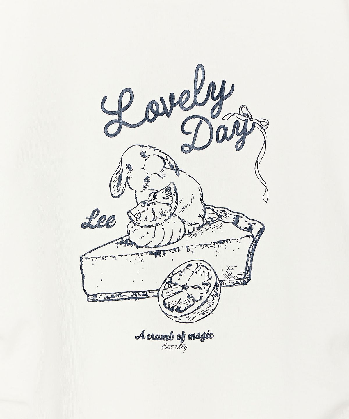 리 키즈(LEE KIDS) 디저트 그래픽 셔링 티셔츠 화이트 LK2602ST75WH
