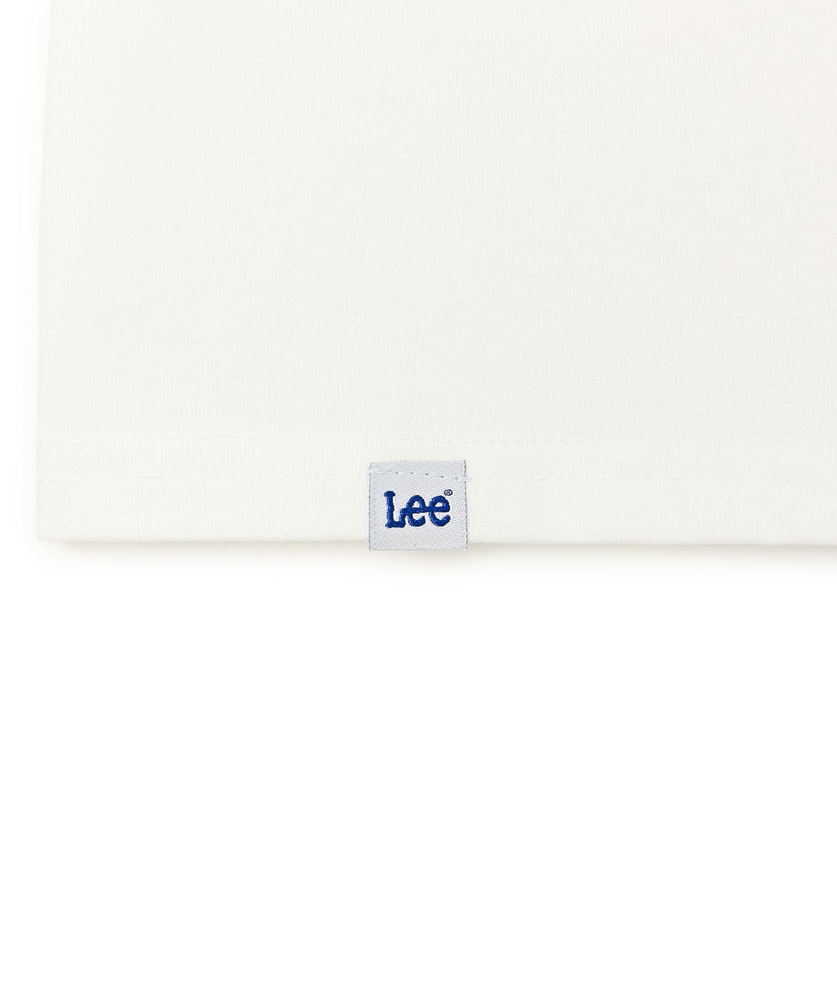 리 키즈(LEE KIDS) 와플 그래픽 크롭 티셔츠 화이트 LK2602ST74WH