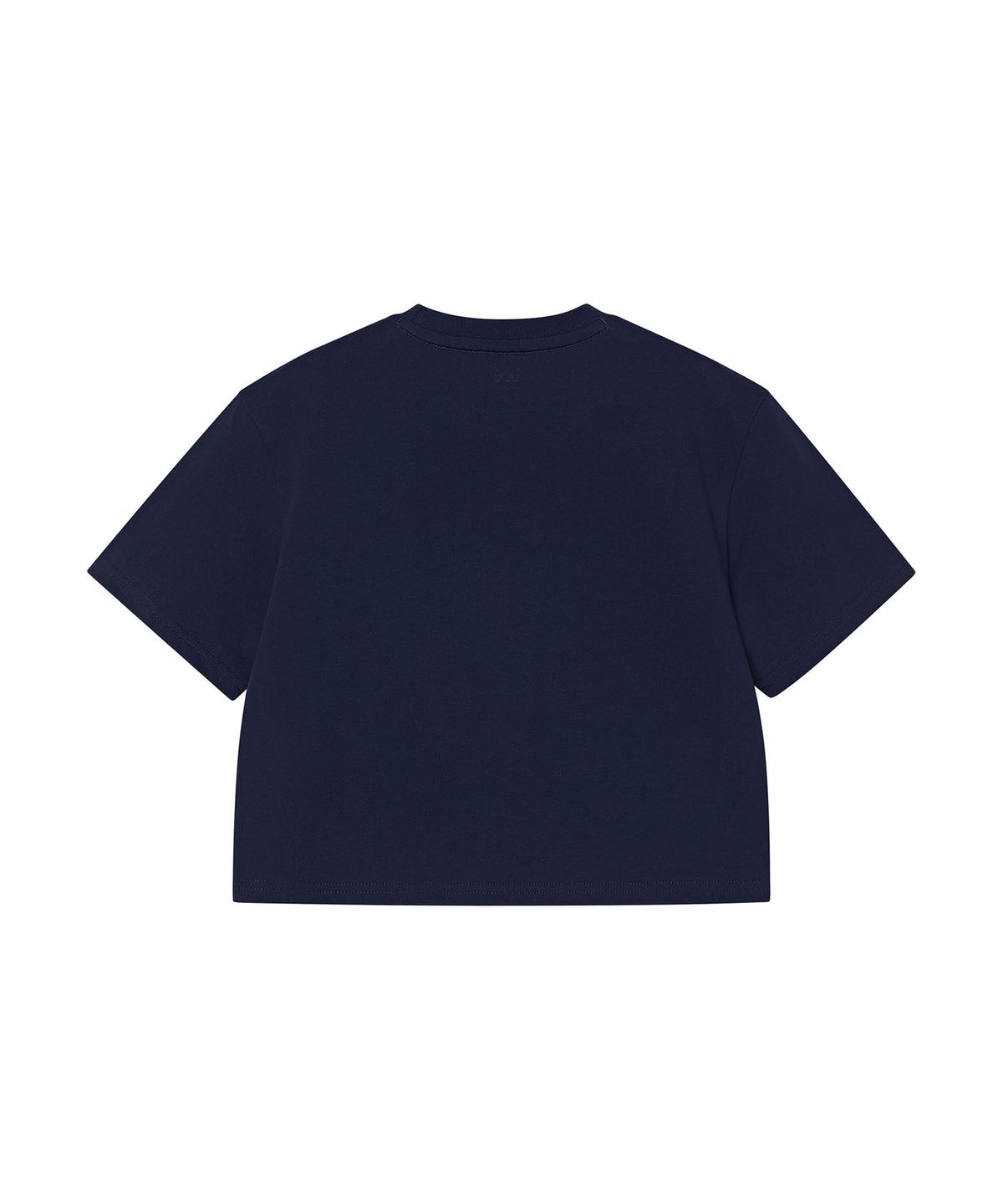 리 키즈(LEE KIDS) 와플 그래픽 크롭 티셔츠 네이비 LK2602ST74NA