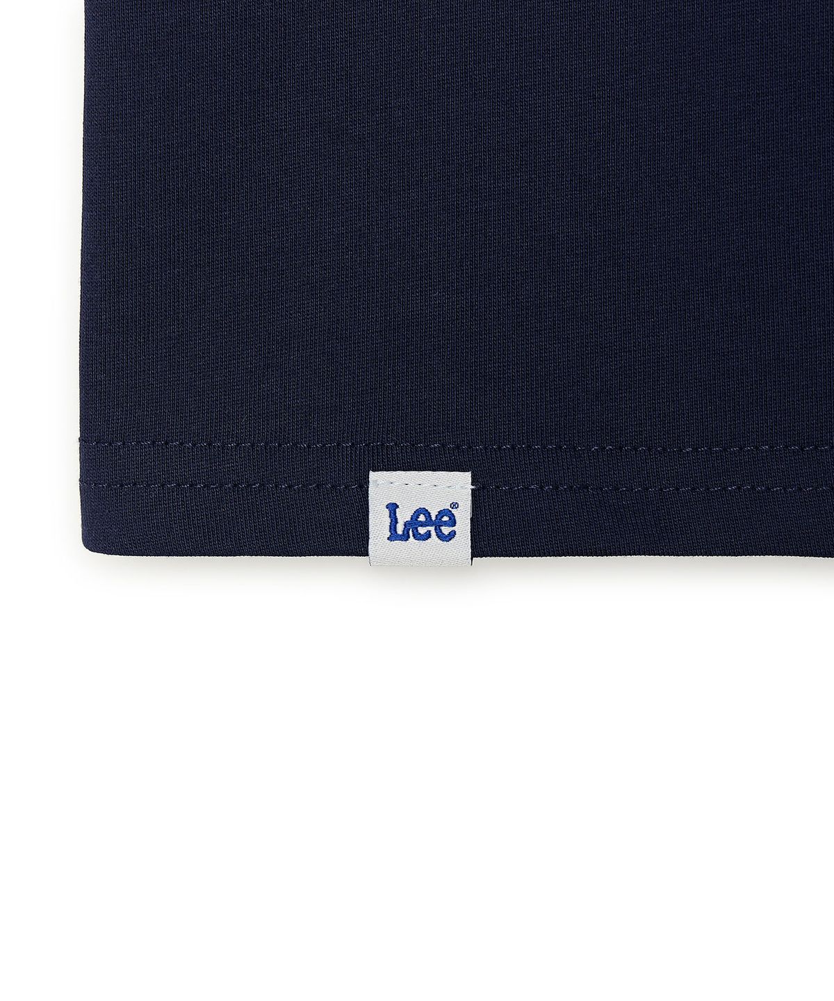 리 키즈(LEE KIDS) 와플 그래픽 크롭 티셔츠 네이비 LK2602ST74NA