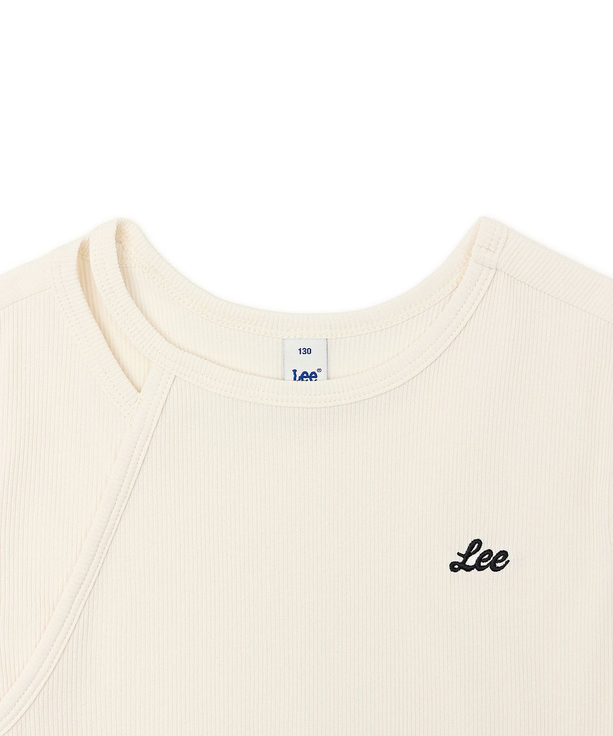 리 키즈(LEE KIDS) 어깨 절개 디테일 반팔티셔츠 아이보리 LK2602ST72IV