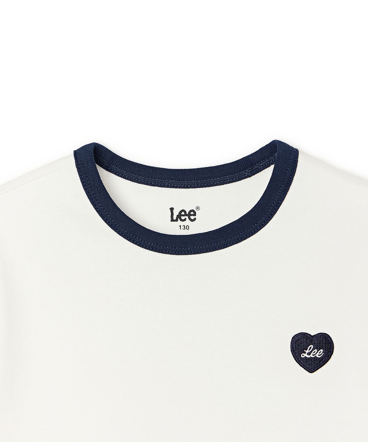 리 키즈(LEE KIDS) 하트 로고 링거티셔츠 화이트 LK2602ST71WH
