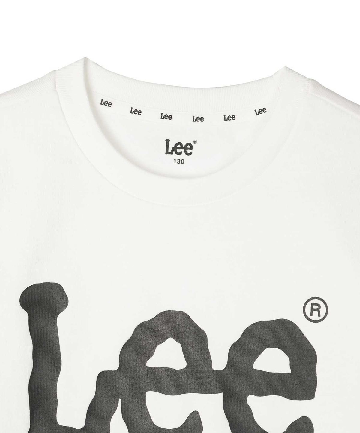 리 키즈(LEE KIDS) 에센셜 빅트위치 크롭티셔츠 화이트 LK2602ST70WH