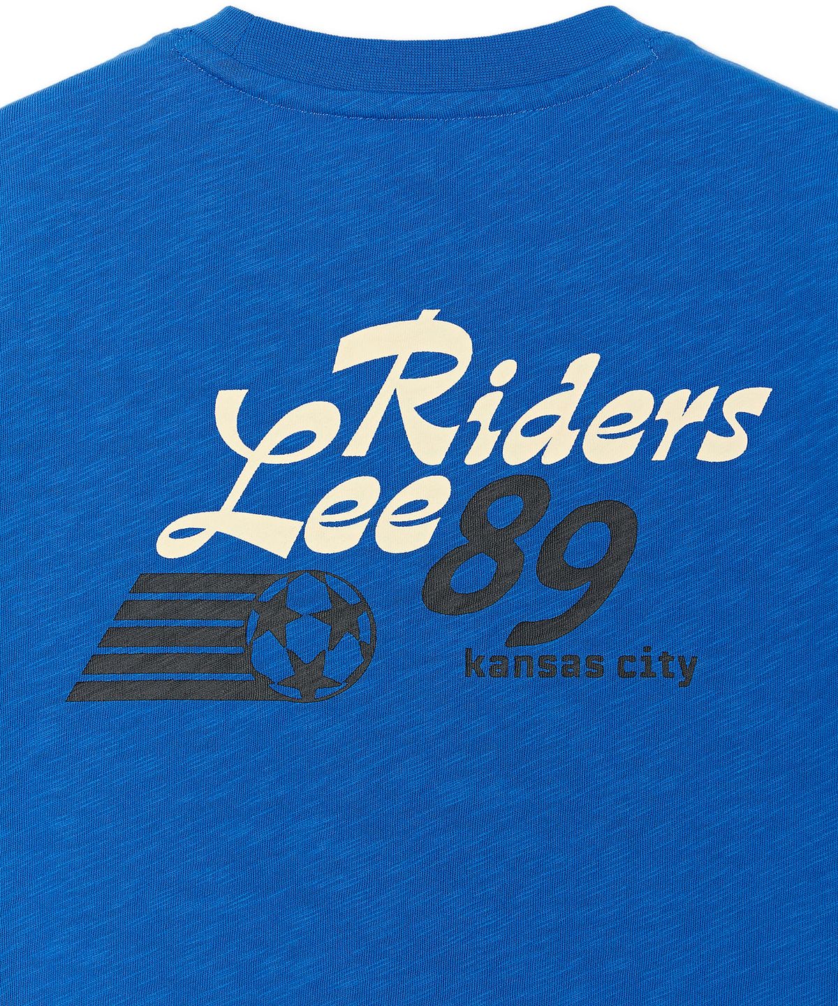 리 키즈(LEE KIDS) 챔피온 포켓 면 슬럽 반팔 티셔츠 블루 LK2602ST65BL