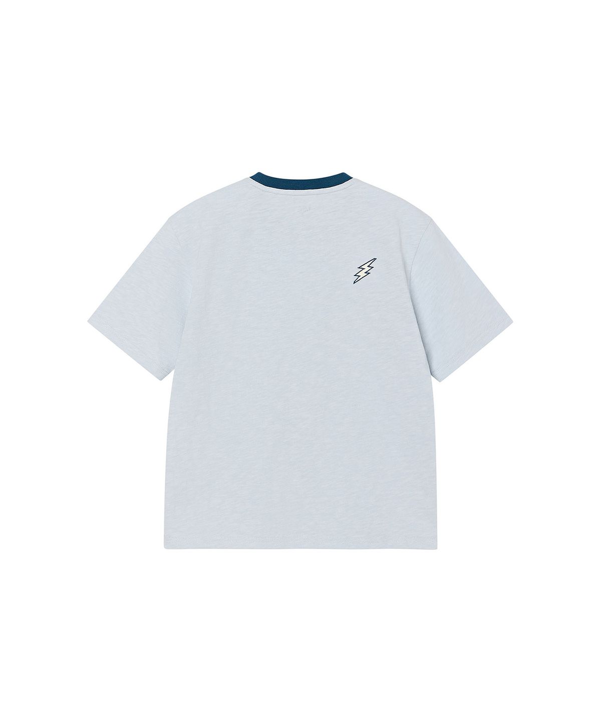리 키즈(LEE KIDS) 챔피온 래터링 면슬럽 반팔 티셔츠 스카이블루 LK2602ST64SB