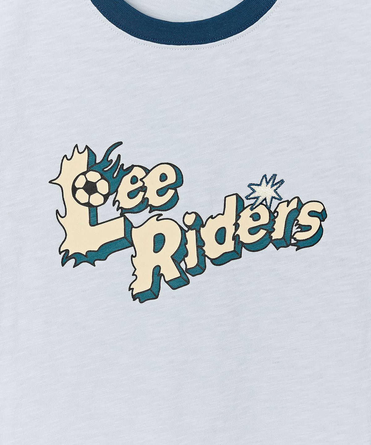 리 키즈(LEE KIDS) 챔피온 래터링 면슬럽 반팔 티셔츠 스카이블루 LK2602ST64SB