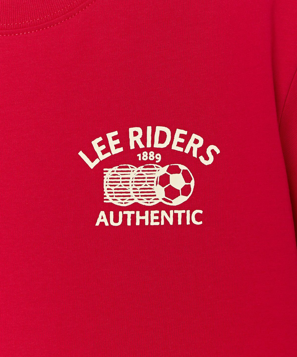 리 키즈(LEE KIDS) 챔피온 백프린트 반팔 티셔츠 레드 LK2602ST63RD