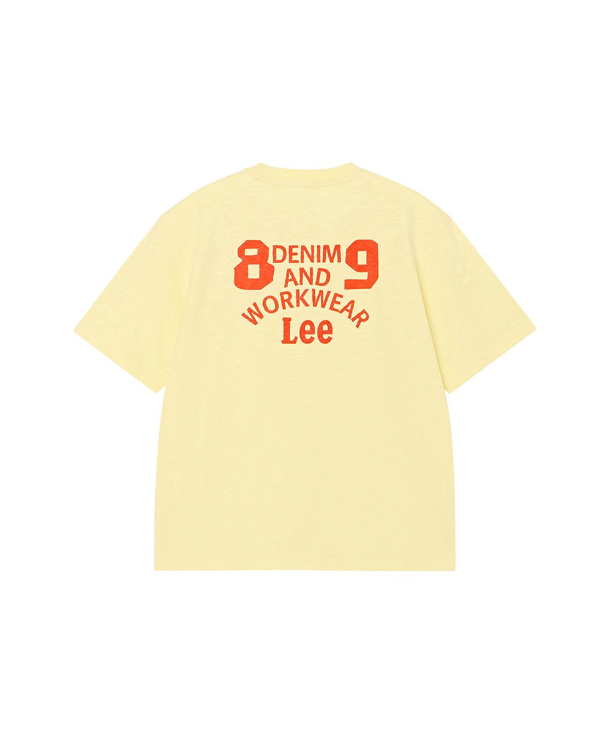 리 키즈(LEE KIDS) 챔피온 면슬럽 반팔 티셔츠 라이트옐로우 LK2602ST62LY