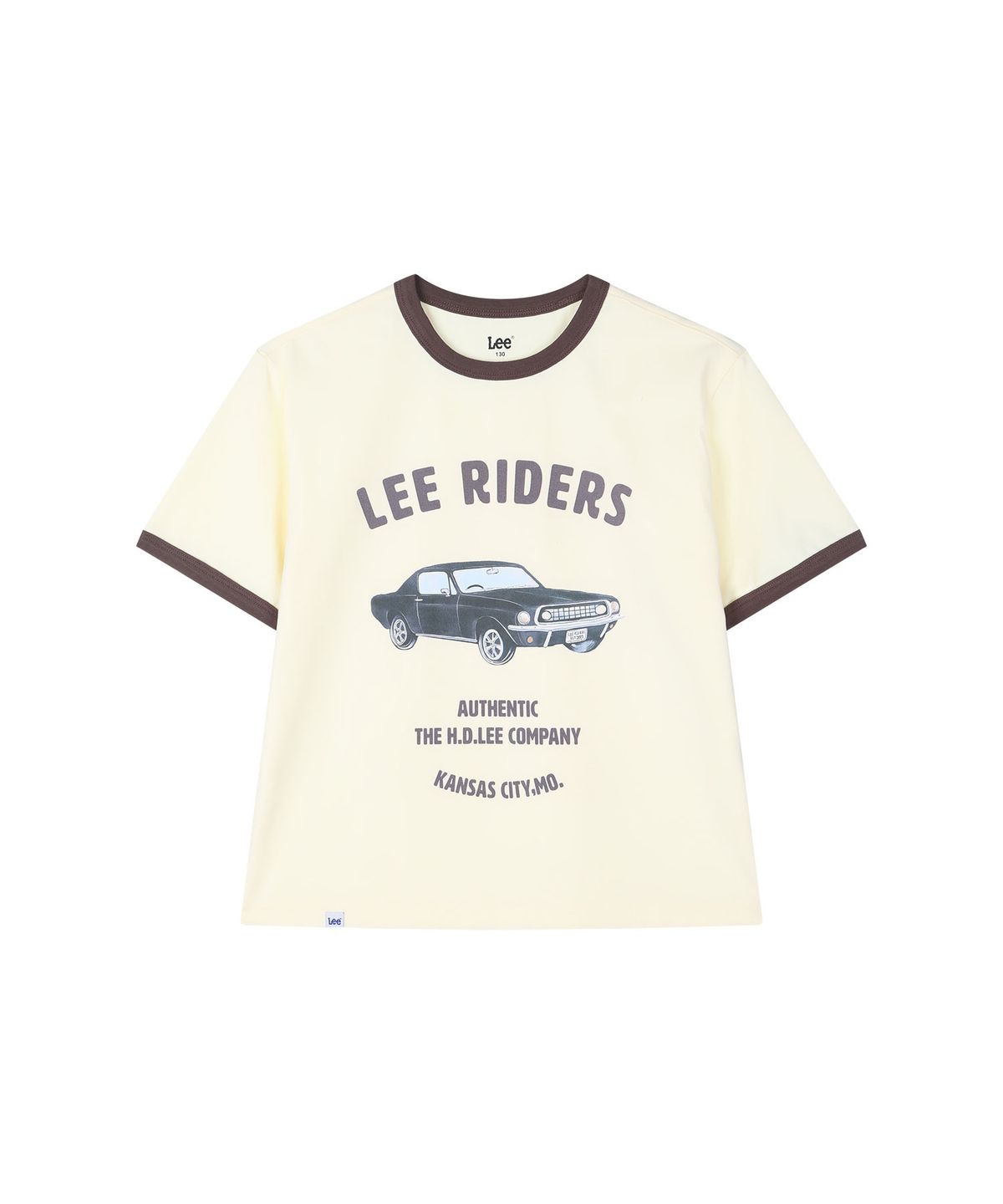 리 키즈(LEE KIDS) 소로나 올드카 그래픽 티셔츠 라이트옐로우 LK2602ST61LY
