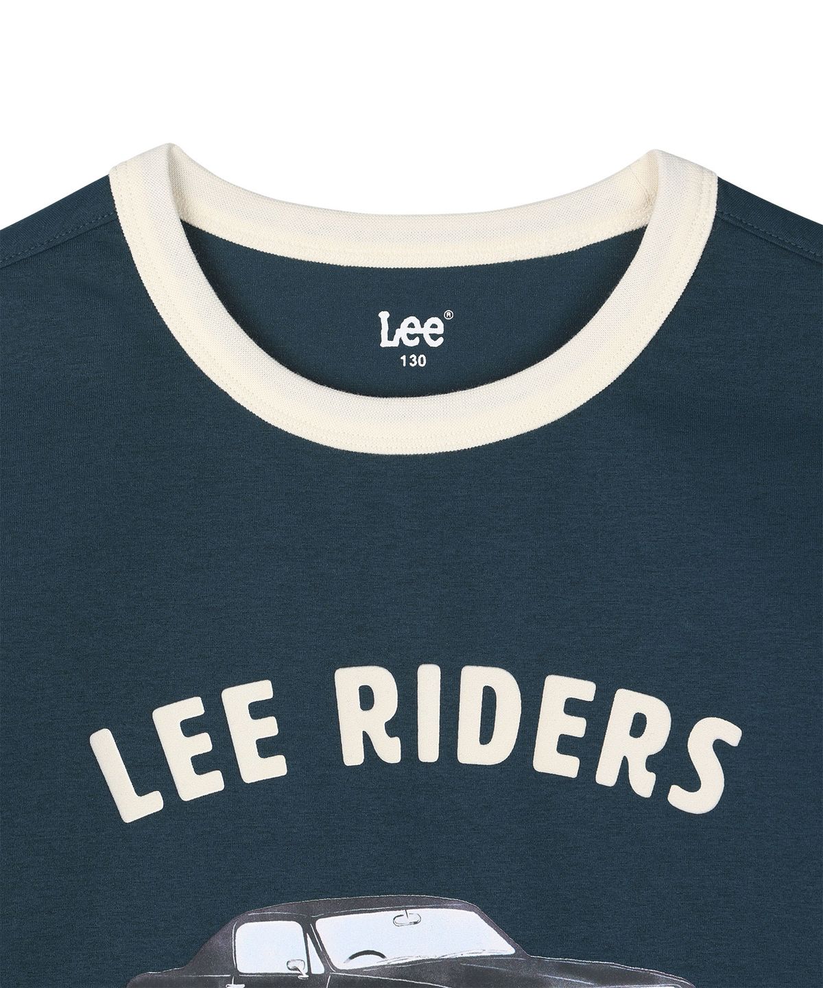 리 키즈(LEE KIDS) 소로나 올드카 그래픽 티셔츠 틸그린 LK2602ST61TN
