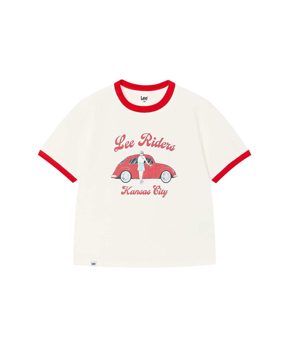 리 키즈(LEE KIDS) 소로나 올드카 그래픽 티셔츠 레드 LK2602ST60RD