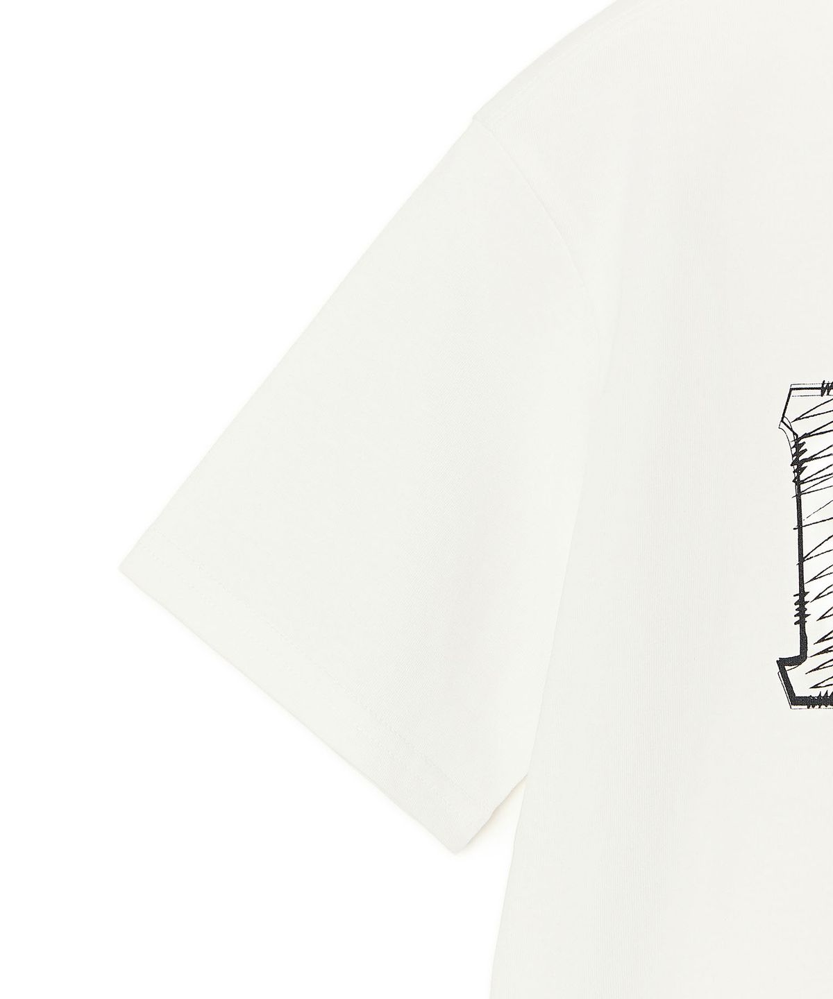 리 키즈(LEE KIDS) 크레용 아플리케 빅로고 티셔츠 화이트 LK2602ST49WH