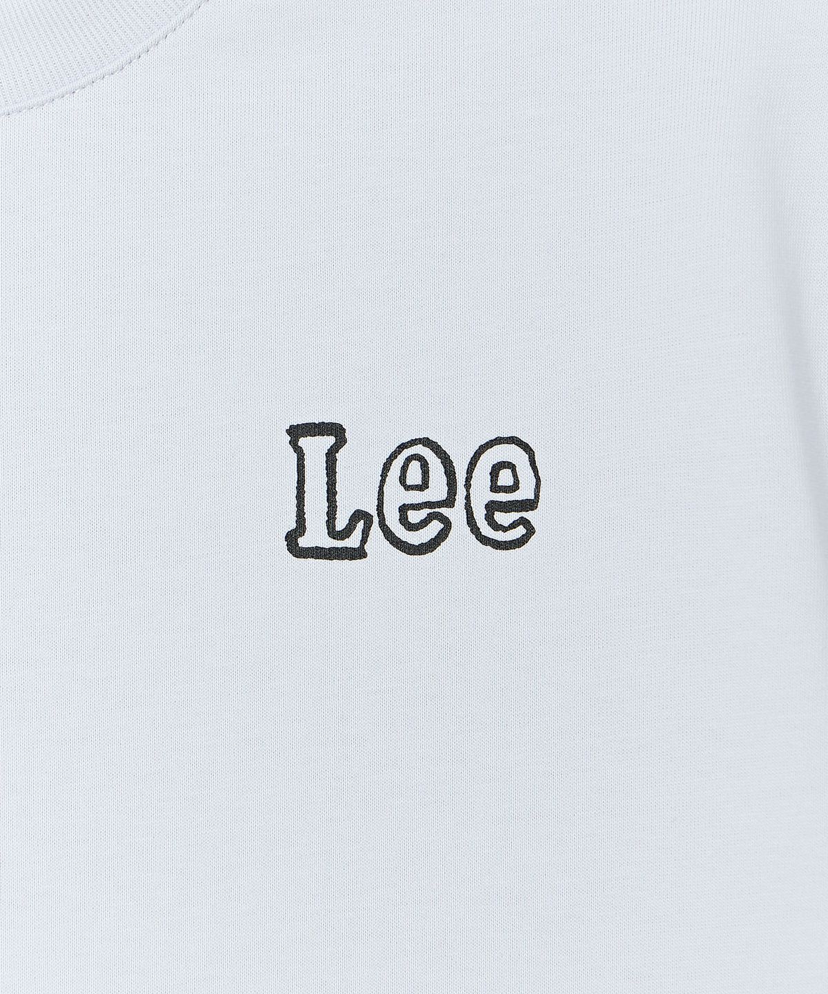 리 키즈(LEE KIDS) 크레용 베어LEE 백그래픽 티셔츠 스카이블루 LK2602ST48SB