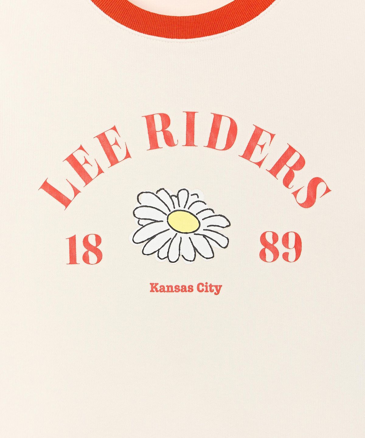 리 키즈(LEE KIDS) 데이지 그래픽 컬링 반팔티셔츠 아이보리 LK2602ST44IV