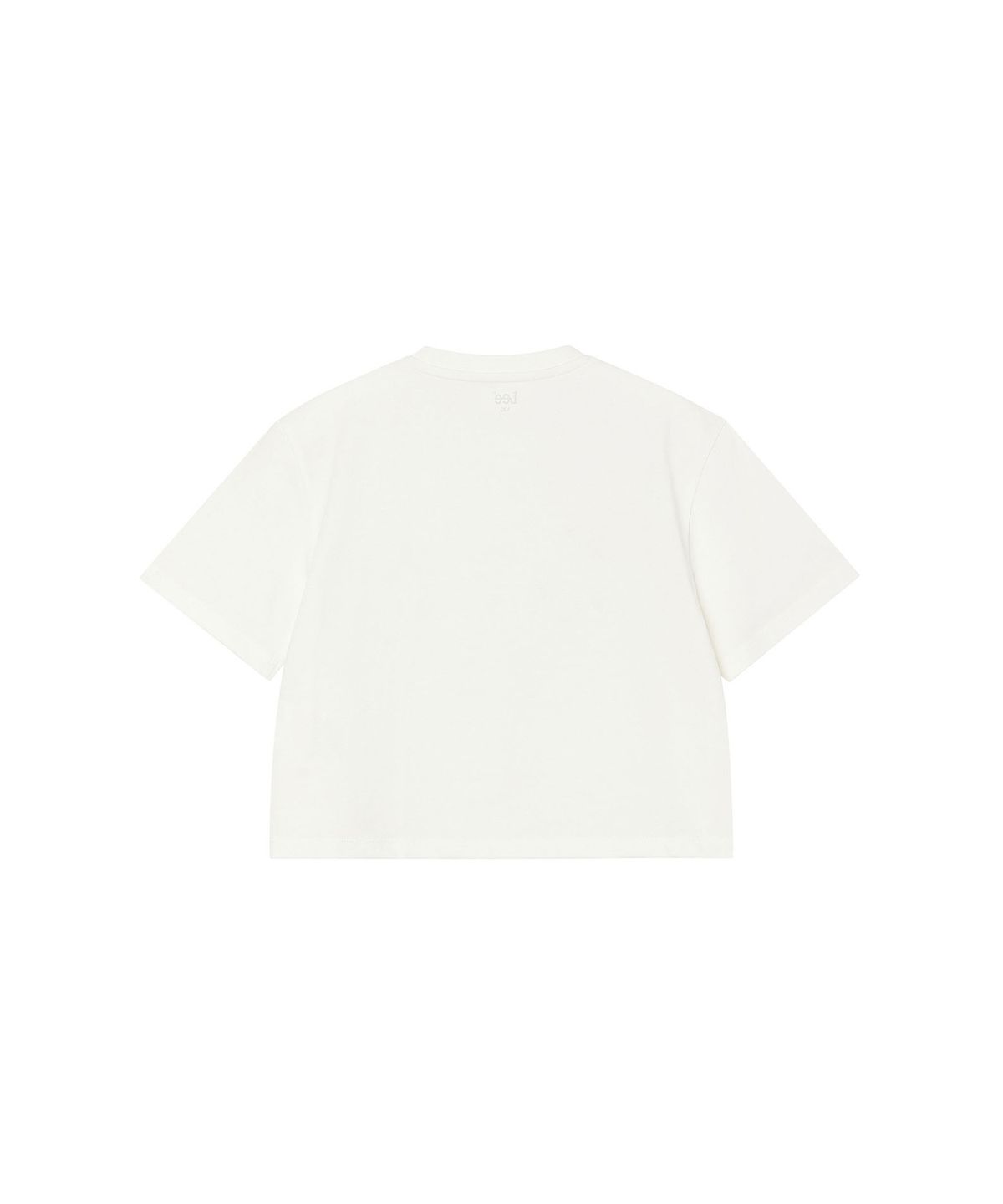 리 키즈(LEE KIDS) 데이지 레이스 프린트 크롭 티셔츠 화이트 LK2602ST43WH