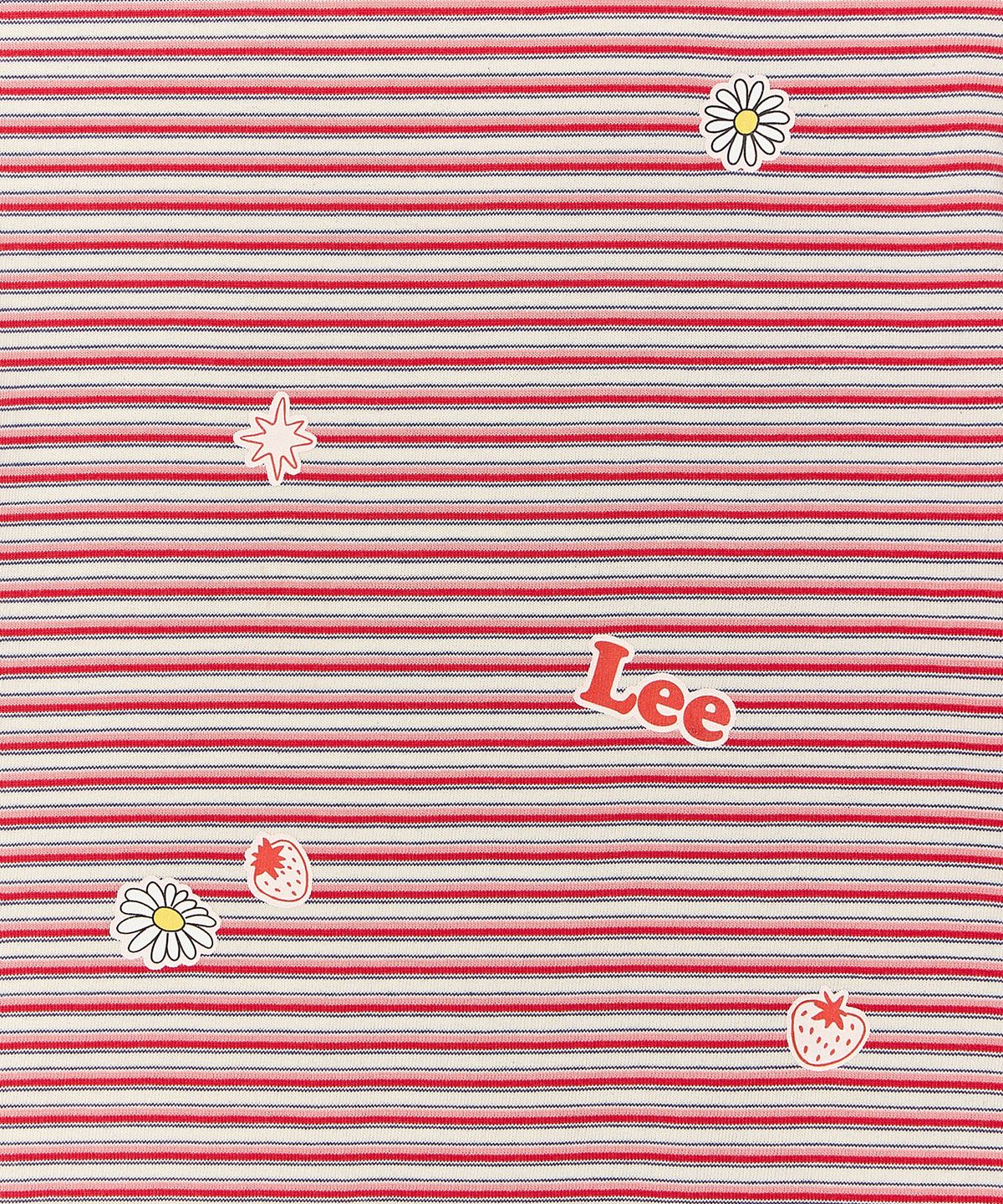 리 키즈(LEE KIDS) 데이지 스트라이프 크롭 카라티 피치 LK2602ST42PE