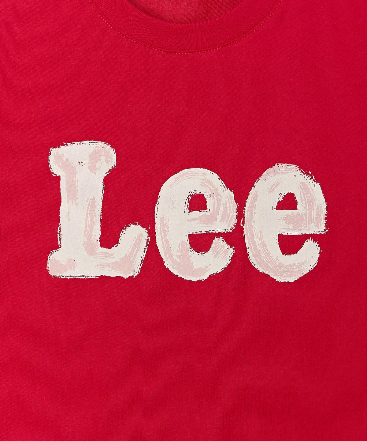 리 키즈(LEE KIDS) 페인팅 빈티지 로고 티셔츠 레드 LK2602ST41RD