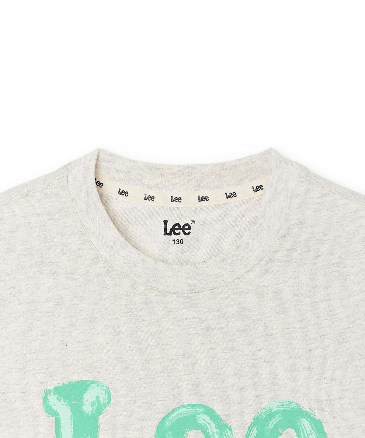 리 키즈(LEE KIDS) 페인팅 빈티지 로고 티셔츠 오트밀 LK2602ST41OT
