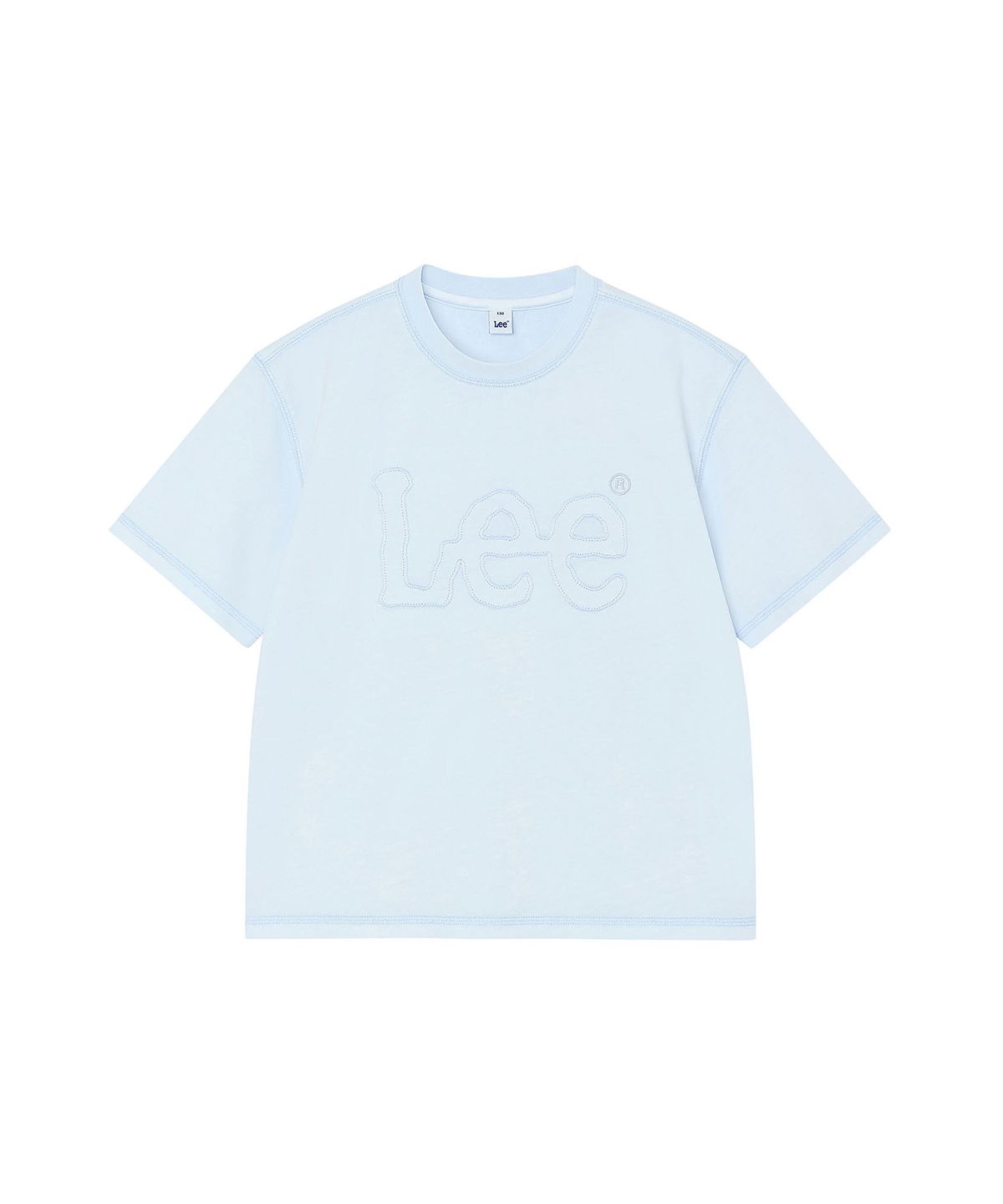 리 키즈(LEE KIDS) 피그먼트 빅트위치 반팔 티셔츠 스카이블루 LK2602ST31SB