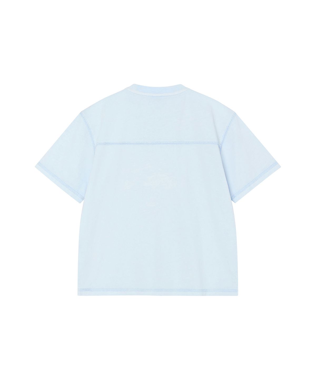 리 키즈(LEE KIDS) 피그먼트 빅트위치 반팔 티셔츠 스카이블루 LK2602ST31SB