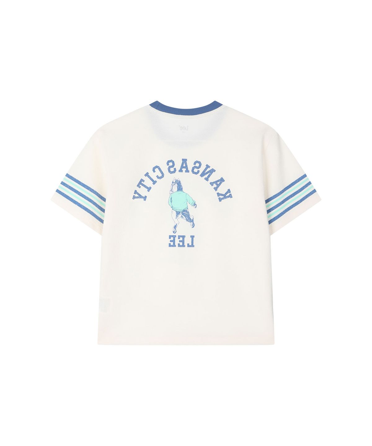 리 키즈(LEE KIDS) 카우보이 링거 반팔티셔츠 아이보리 LK2602ST25IV