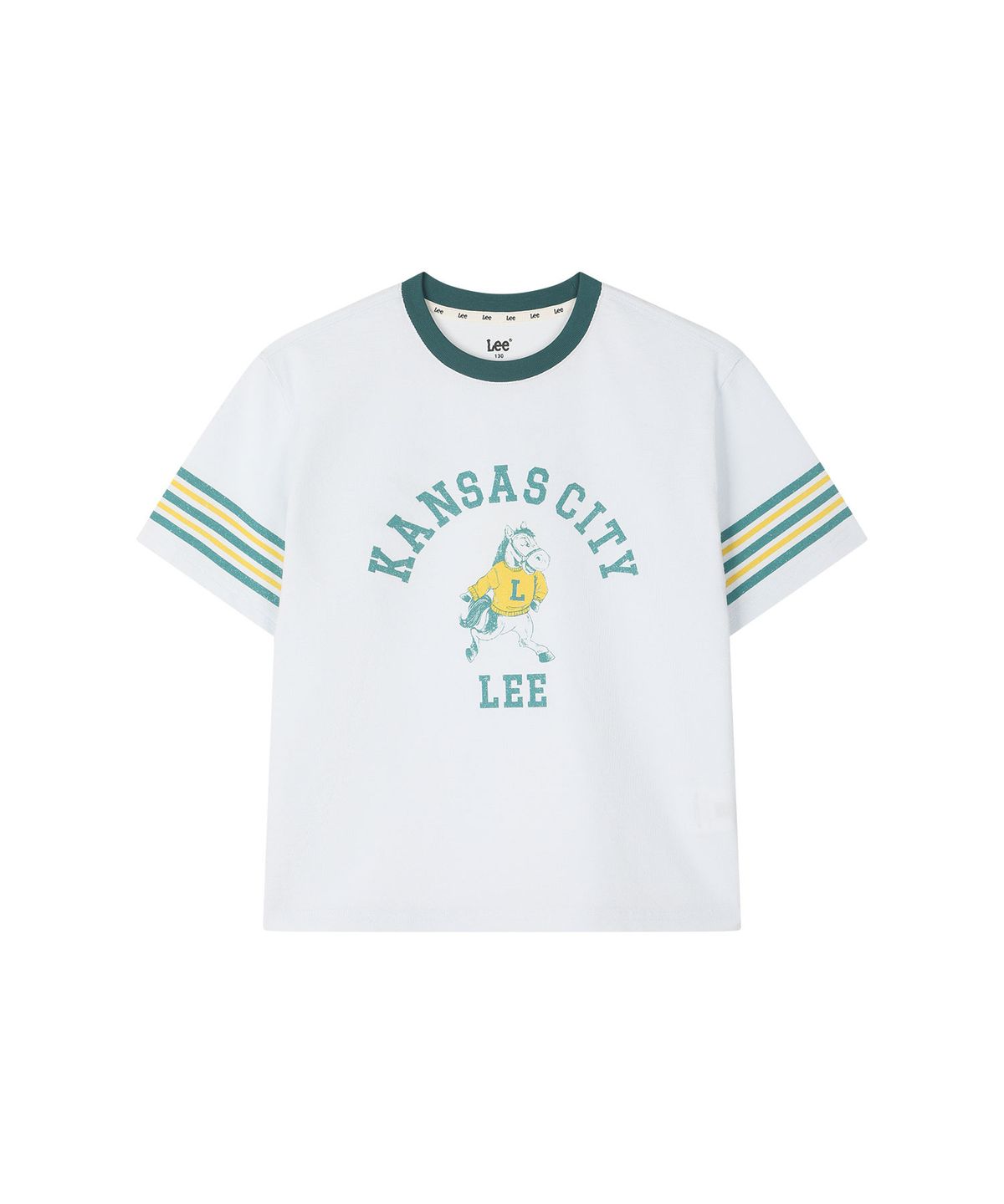 리 키즈(LEE KIDS) 카우보이 링거 반팔티셔츠 스카이블루 LK2602ST25SB