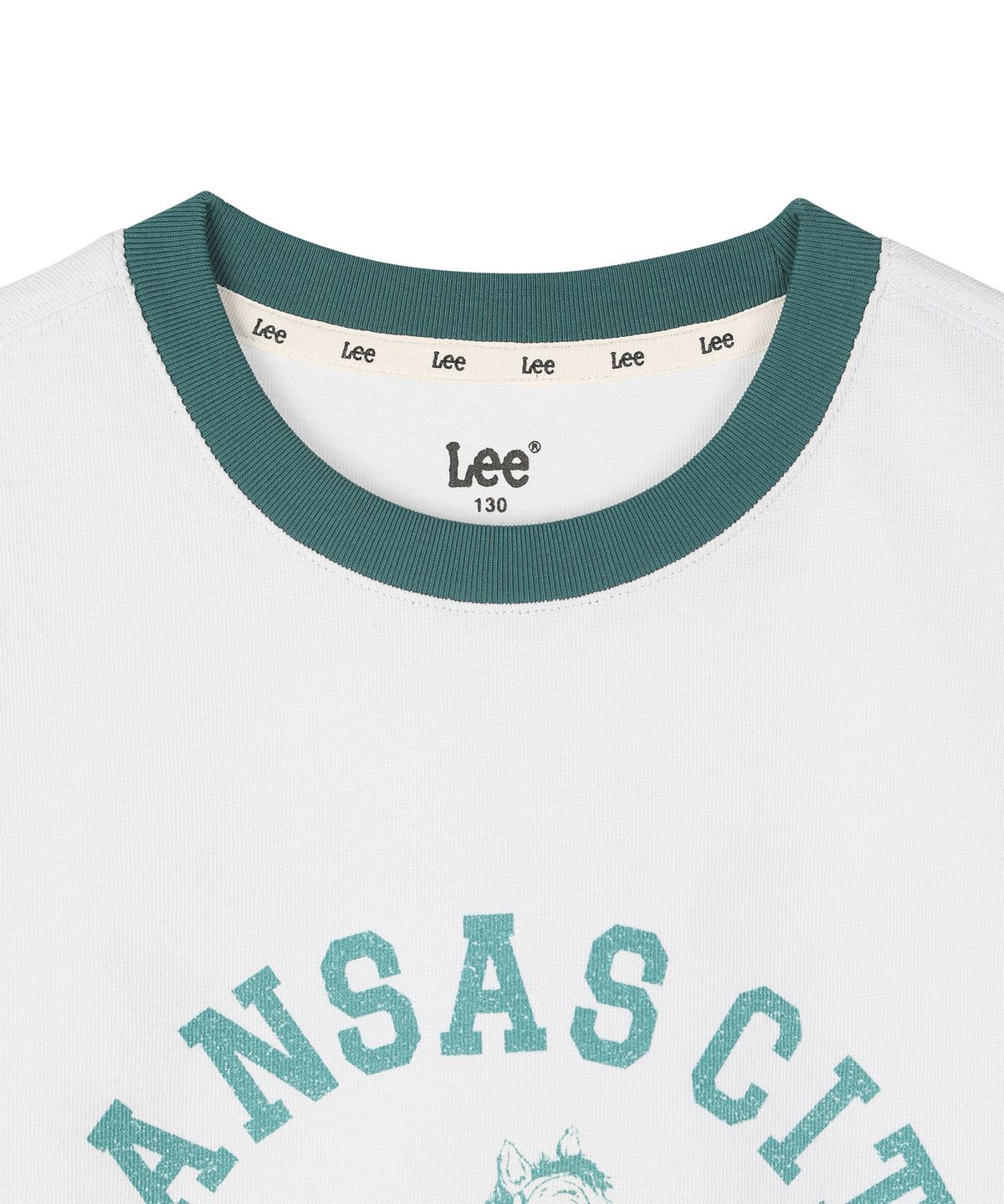 리 키즈(LEE KIDS) 카우보이 링거 반팔티셔츠 스카이블루 LK2602ST25SB