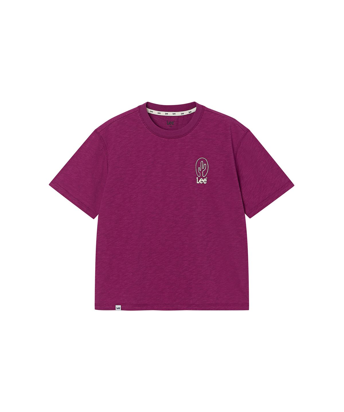 리 키즈(LEE KIDS) 카우보이 백프린트 슬럽 티셔츠 마젠타 LK2602ST24MA
