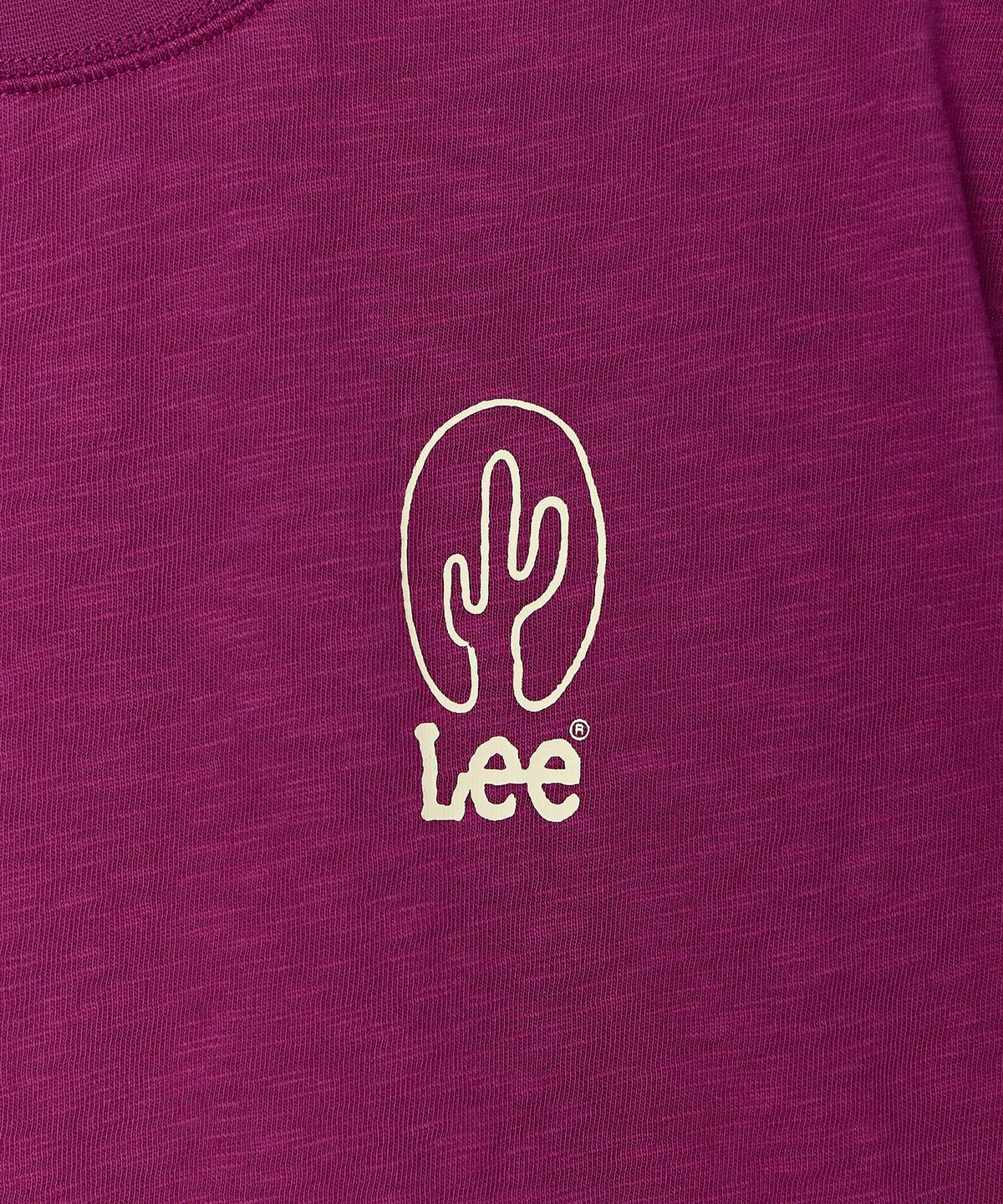 리 키즈(LEE KIDS) 카우보이 백프린트 슬럽 티셔츠 마젠타 LK2602ST24MA