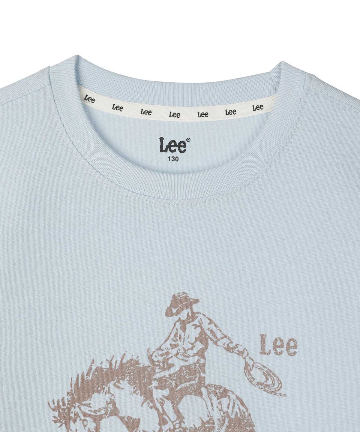 리 키즈(LEE KIDS) 오리지널 카우보이 그래픽 티셔츠 스카이블루 LK2602ST23SB