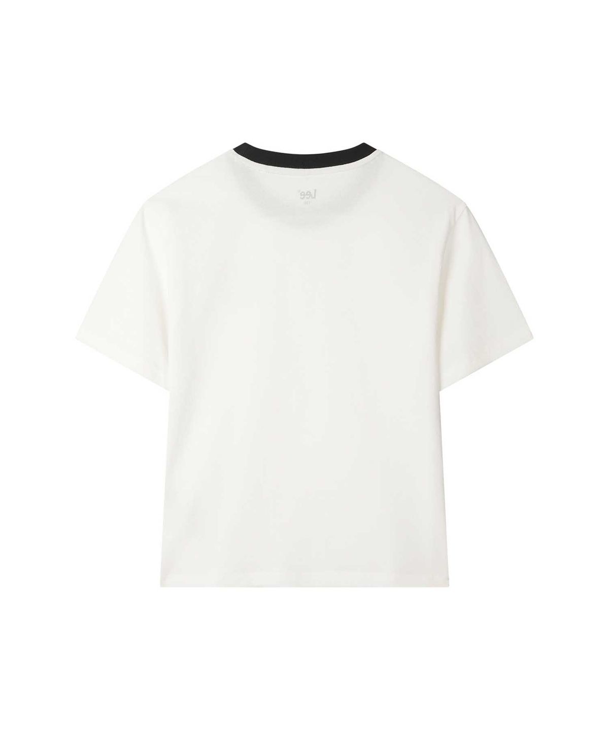 리 키즈(LEE KIDS) 카우보이 원형 스몰로고 티셔츠 화이트 LK2602ST22WH