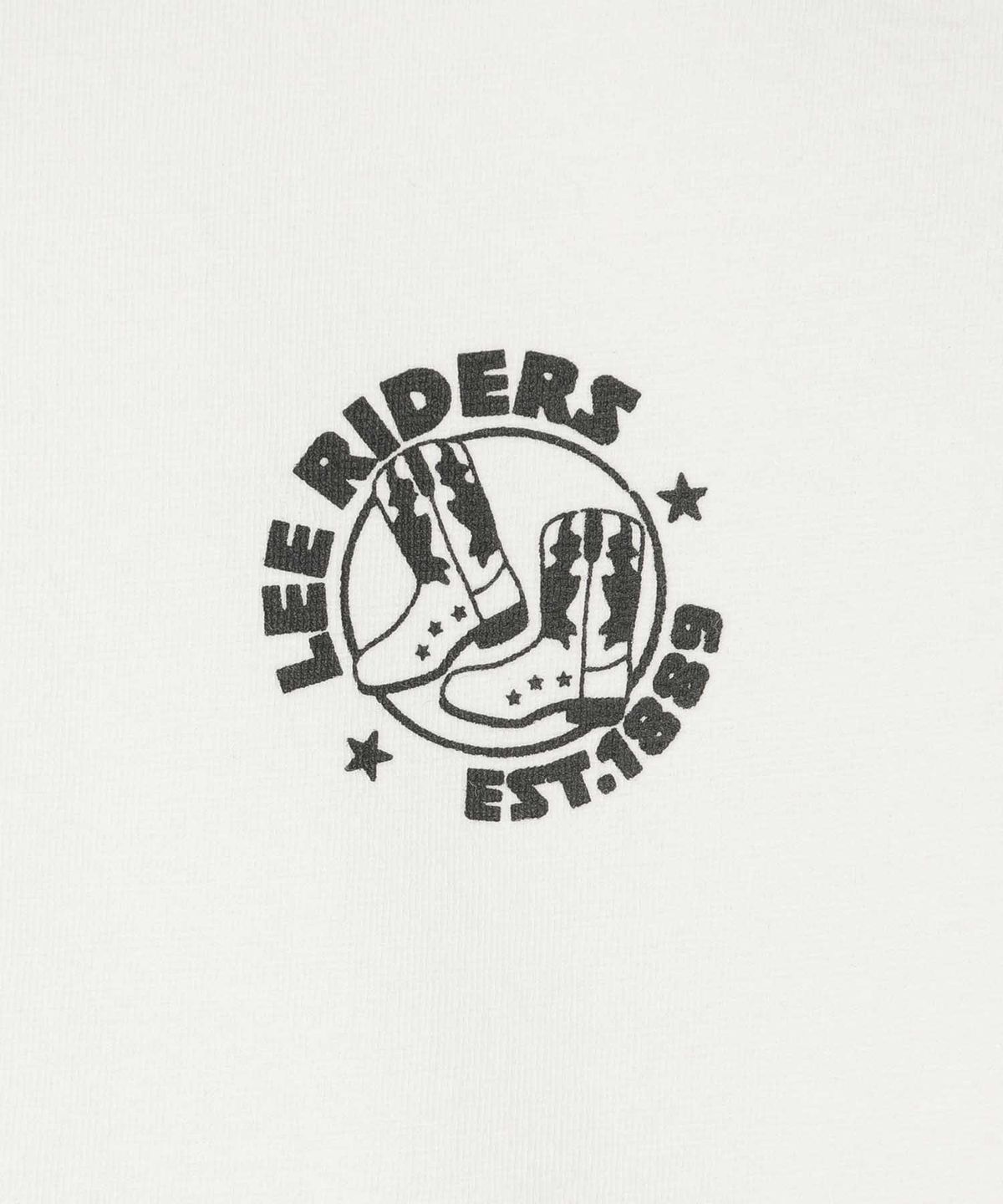 리 키즈(LEE KIDS) 카우보이 원형 스몰로고 티셔츠 화이트 LK2602ST22WH