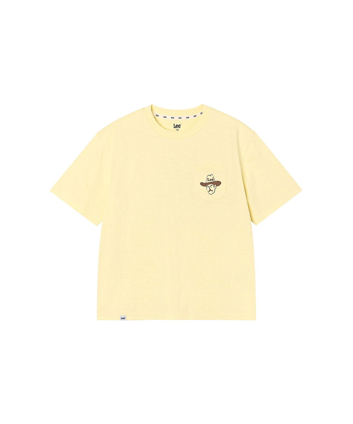 리 키즈(LEE KIDS) 카우보이 백 그래픽 티셔츠 라이트옐로우 LK2602ST21LY