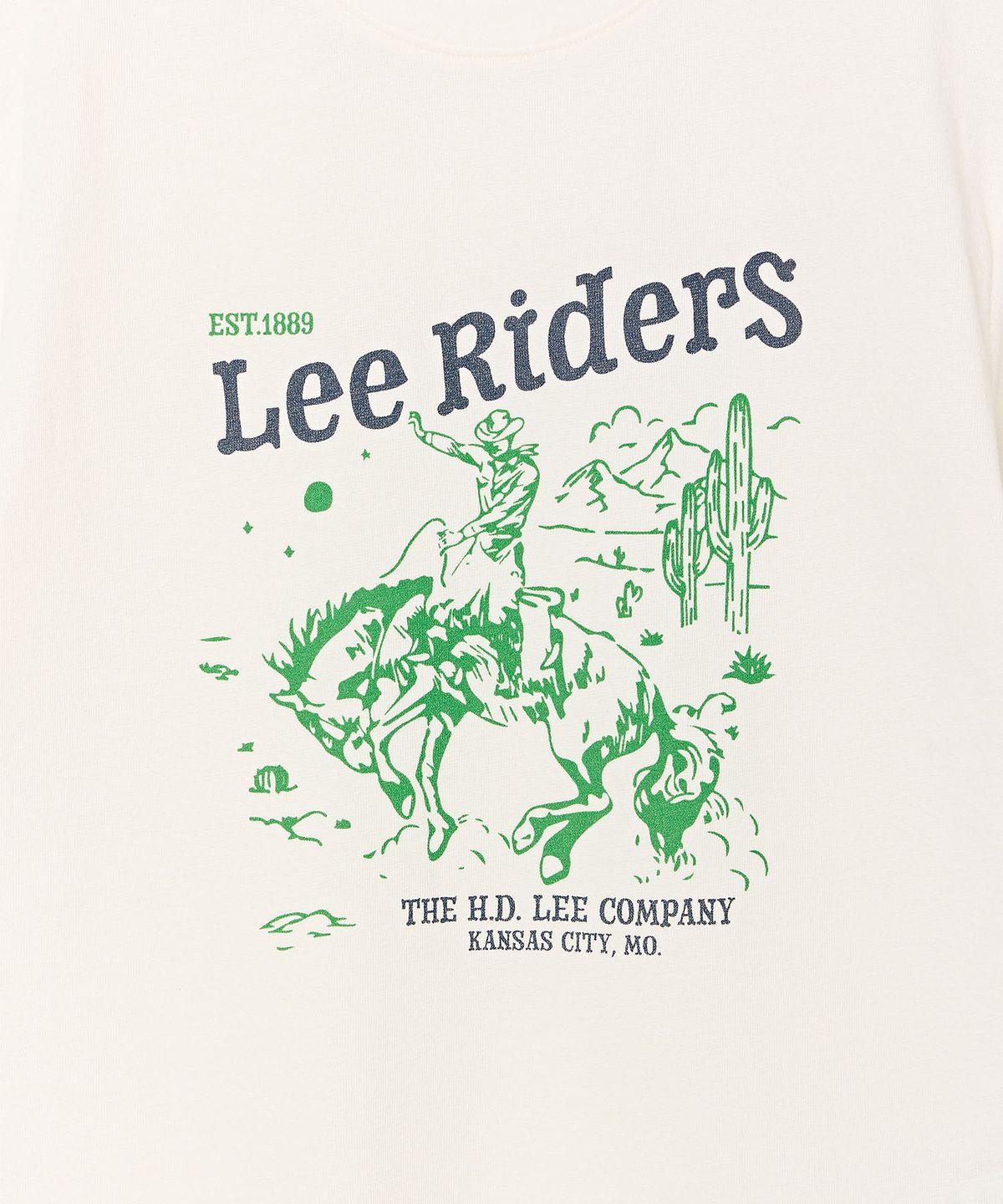 리 키즈(LEE KIDS) 카우보이 그래픽 레이어드 티셔츠 화이트 LK2602ST20WH