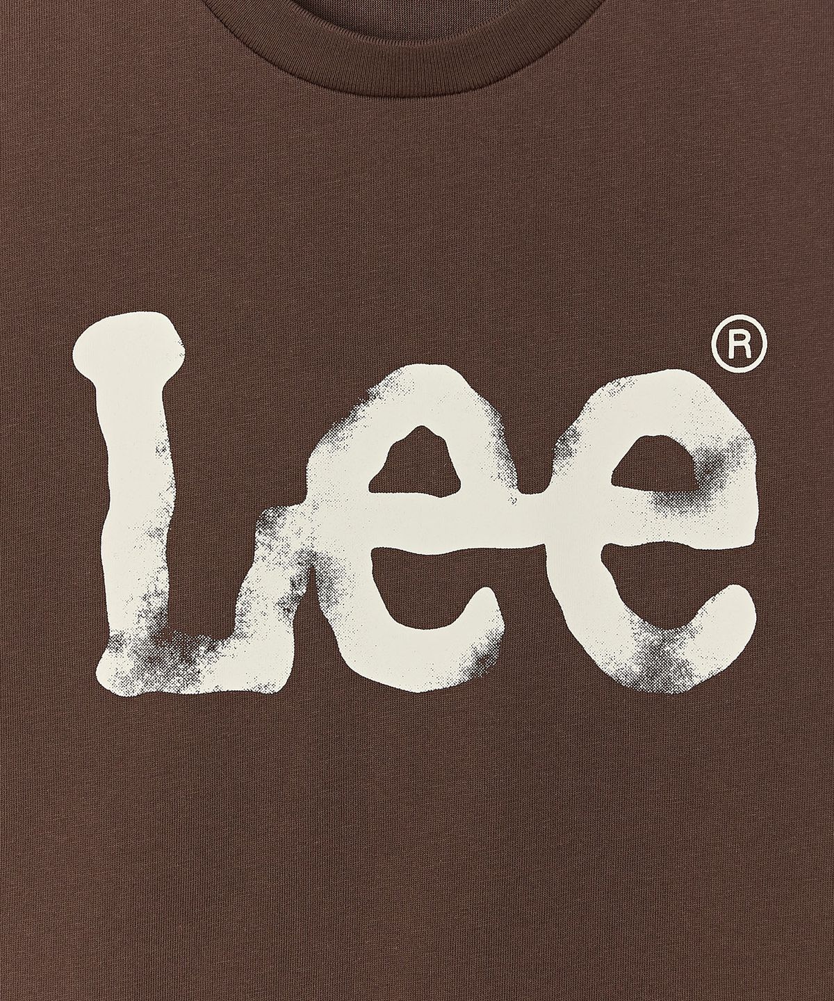 리 키즈(LEE KIDS) 스프레이 빈티지 로고 티셔츠 브라운 LK2602ST06BR