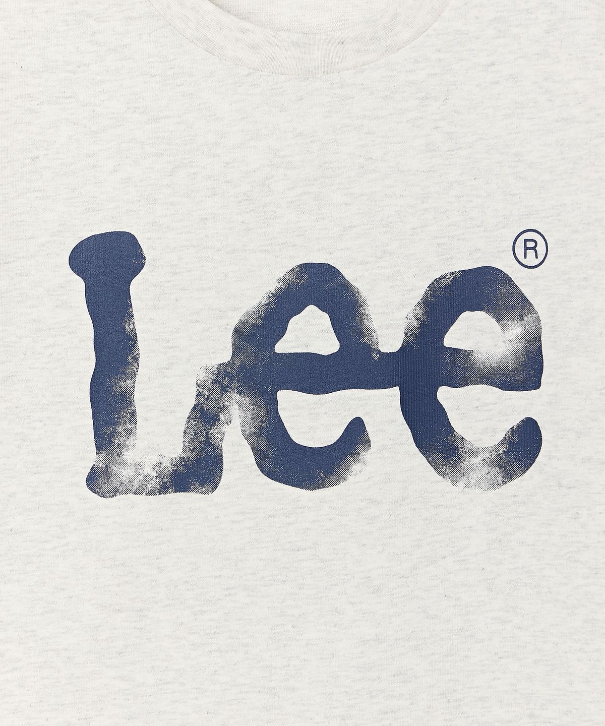 리 키즈(LEE KIDS) 스프레이 빈티지 로고 티셔츠 화이트멜란지 LK2602ST06WM