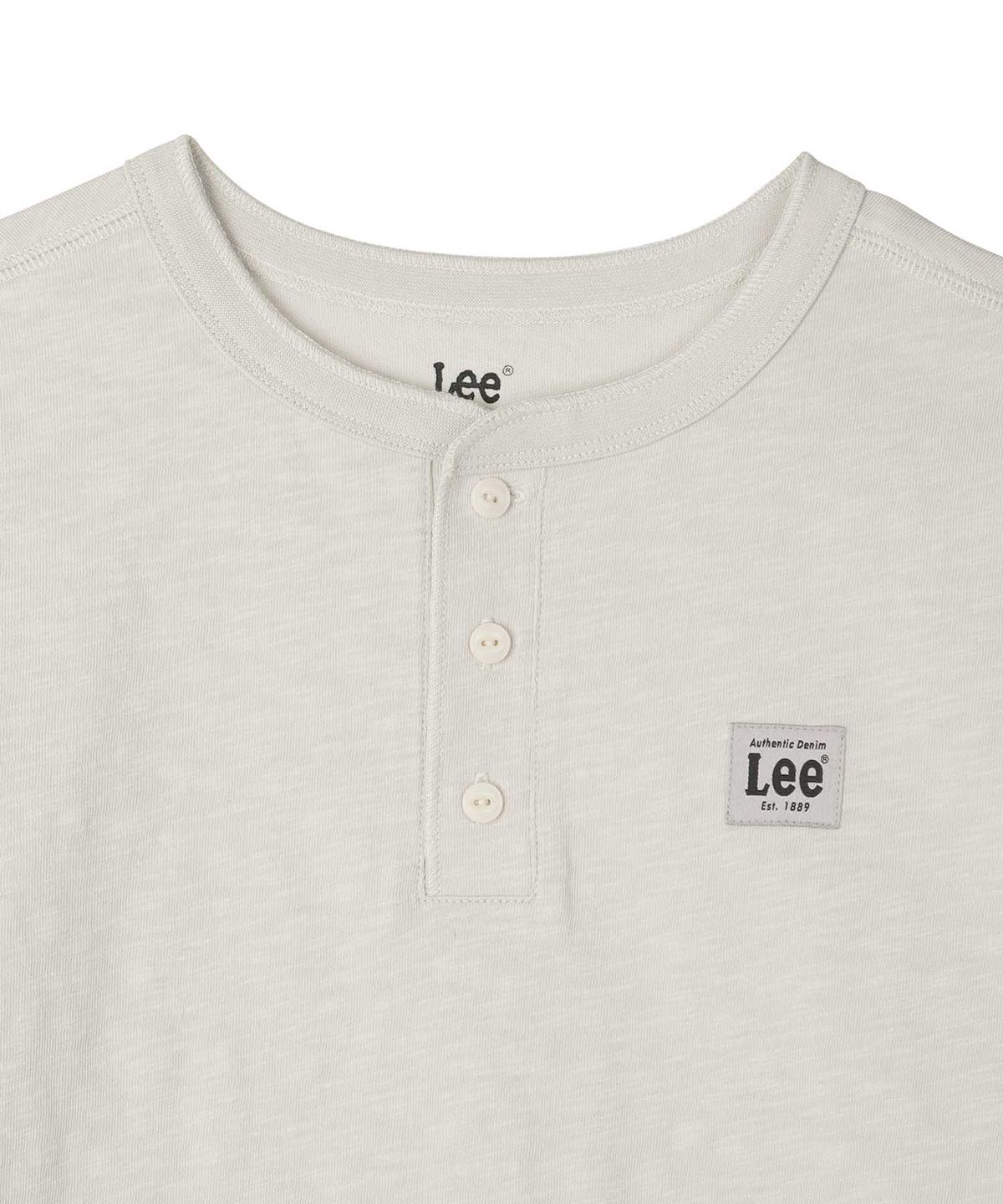 리 키즈(LEE KIDS) 헨리넥 슬럽 티셔츠 베이지 LK2602ST04BE
