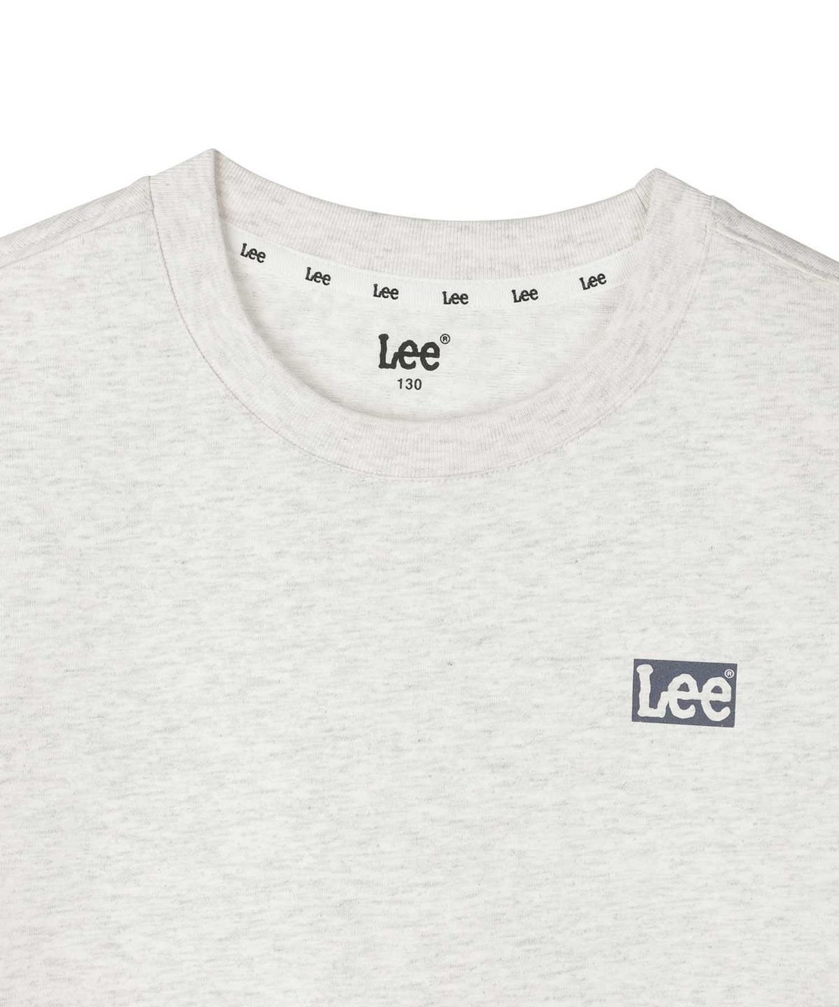 리 키즈(LEE KIDS) 에센셜 박스 스몰트위치 반팔티셔츠 화이트멜란지 LK2602ST02WM