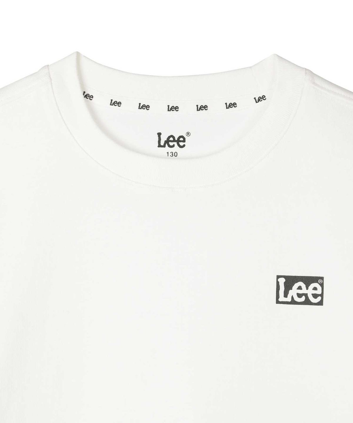 리 키즈(LEE KIDS) 에센셜 박스 스몰트위치 반팔티셔츠 화이트 LK2602ST02WH