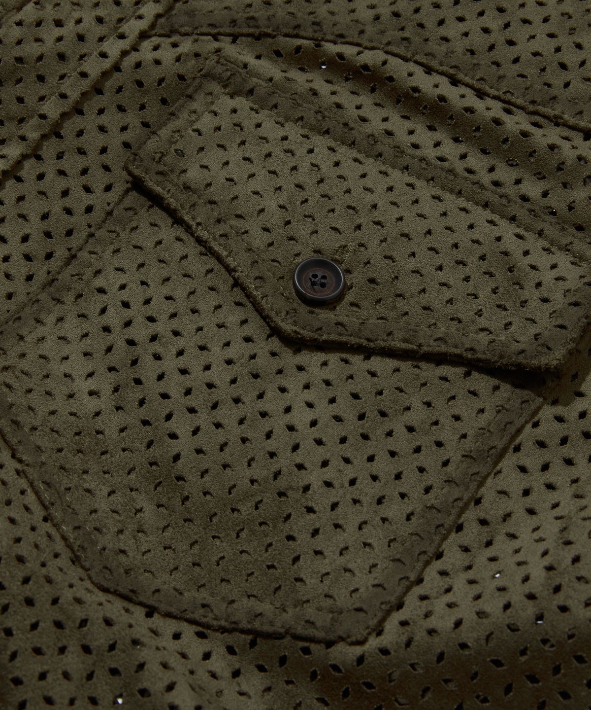 펜필드(PENFIELD) 포우 스웨이드 웨스턴 셔츠 올리브_FS1WR61U