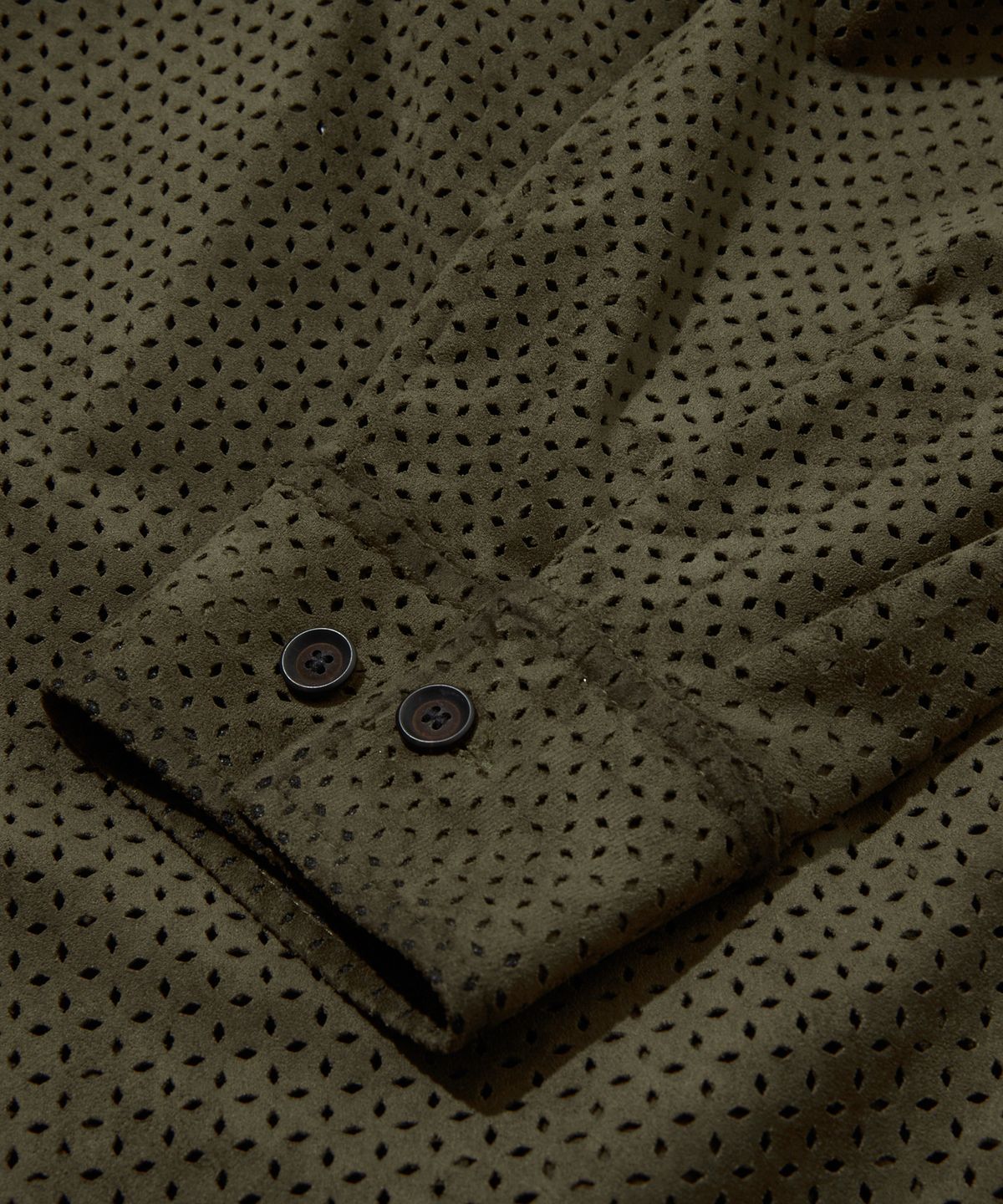 펜필드(PENFIELD) 포우 스웨이드 웨스턴 셔츠 올리브_FS1WR61U