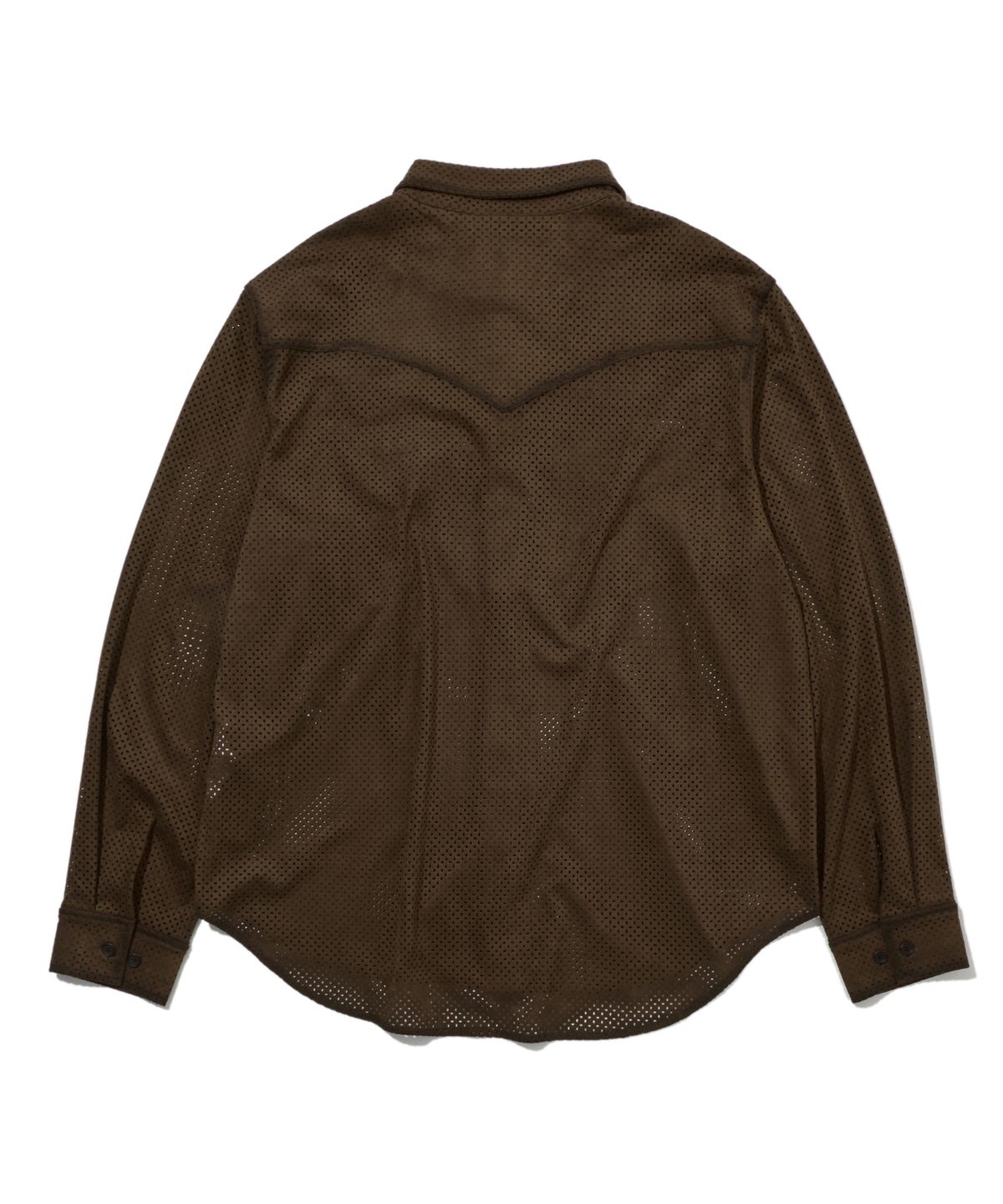 펜필드(PENFIELD) 포우 스웨이드 웨스턴 셔츠 브라운_FS1WR60U