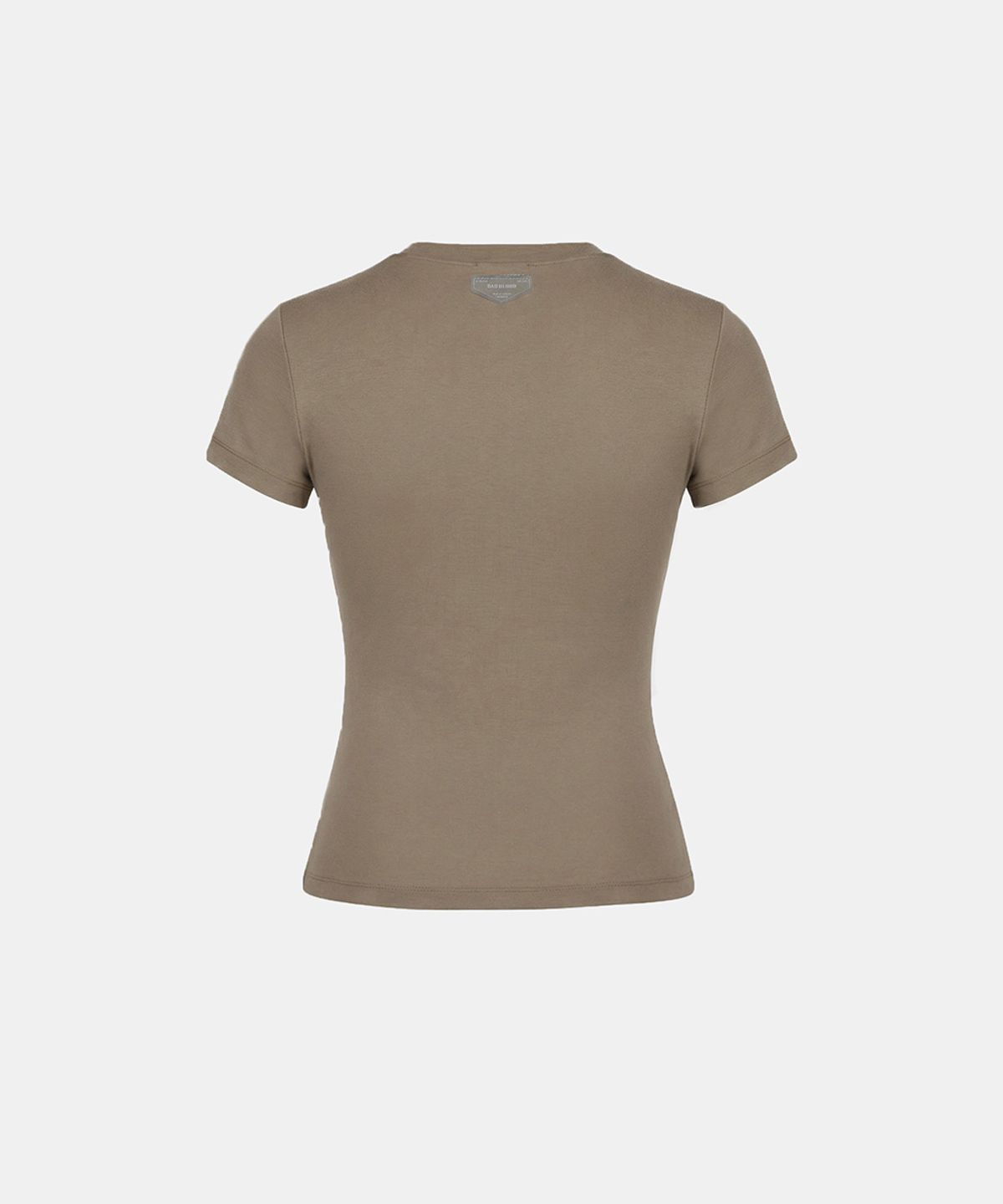 배드블러드(BADBLOOD) BS Cotton Jersey Fitted Short Sleeve T-Shirt - Tobacco