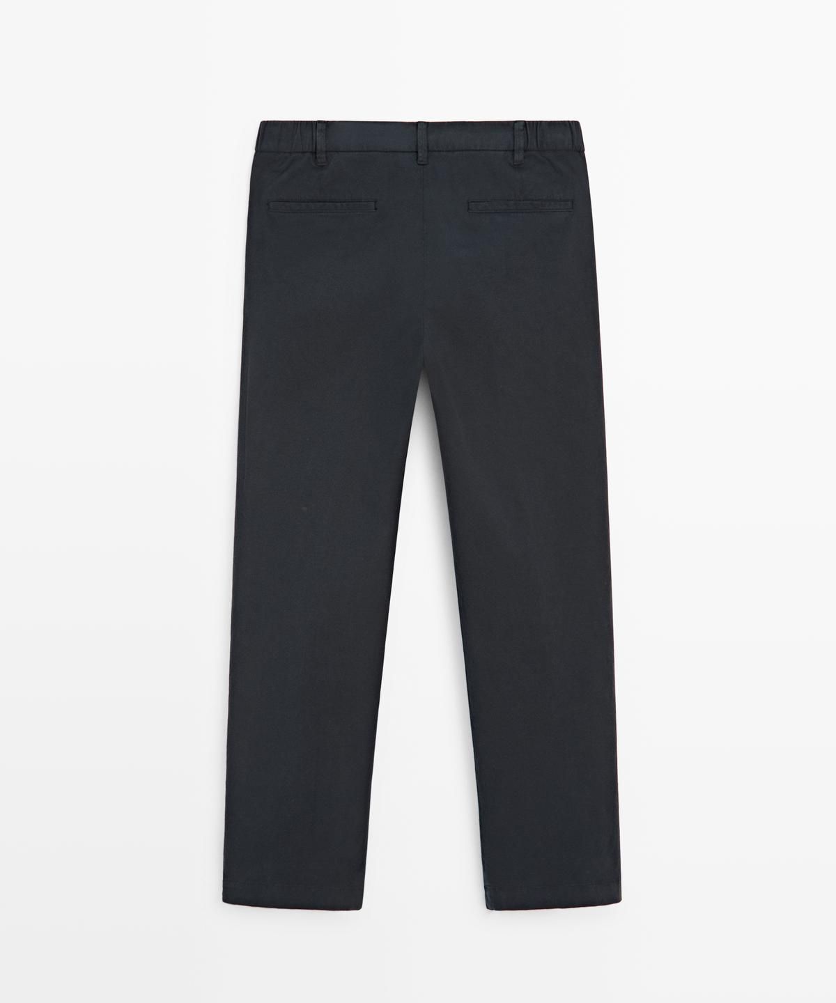 마시모두띠(MASSIMO DUTTI) 코튼 블렌드 슬림핏 팬츠