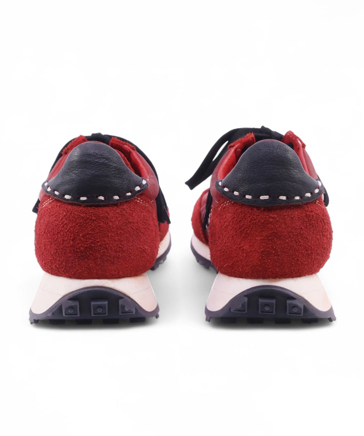 야세(YASE) [Deerskin, Kangaroo leather] WSR-7 Vintage Jogging Sneakers Red