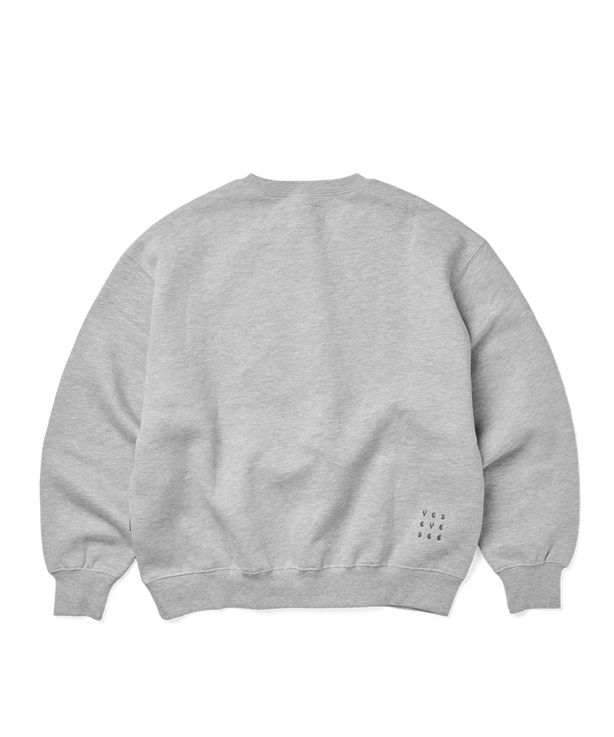 예스아이씨(YESEYESEE) Y.E.S Oval Logo Sweatshirt Grey