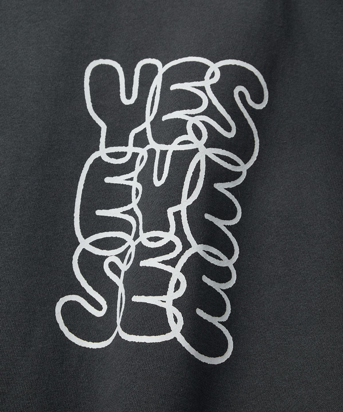 예스아이씨(YESEYESEE) C-Logo Sweatshirt Charcoal